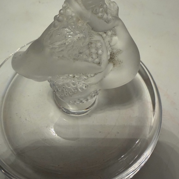 Lalique Crystal Dish with Figurine - Picture 6 of 7